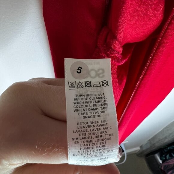 ASOS Red Tie Front Jumpsuit Size 6 - NWT! - Picture 6 of 11